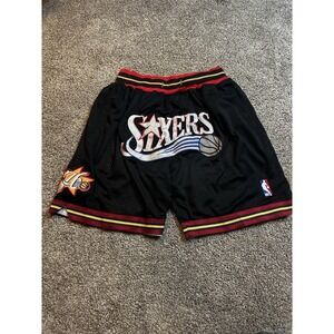Just‎ Don REPLICA 99 00 Philadelphia 76ers 7 Inch Shorts Size S Iverson